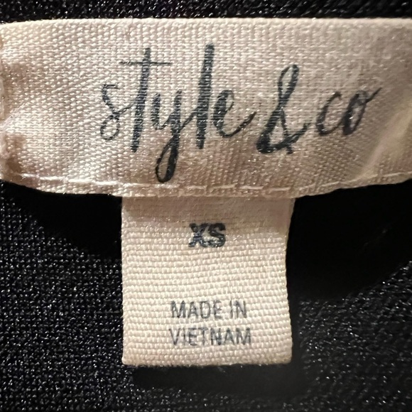 NWOT STYLE & CO. Multicolored Beaded Long Sleeve Peasant Boho Dress Lined XS - Picture 15 of 16